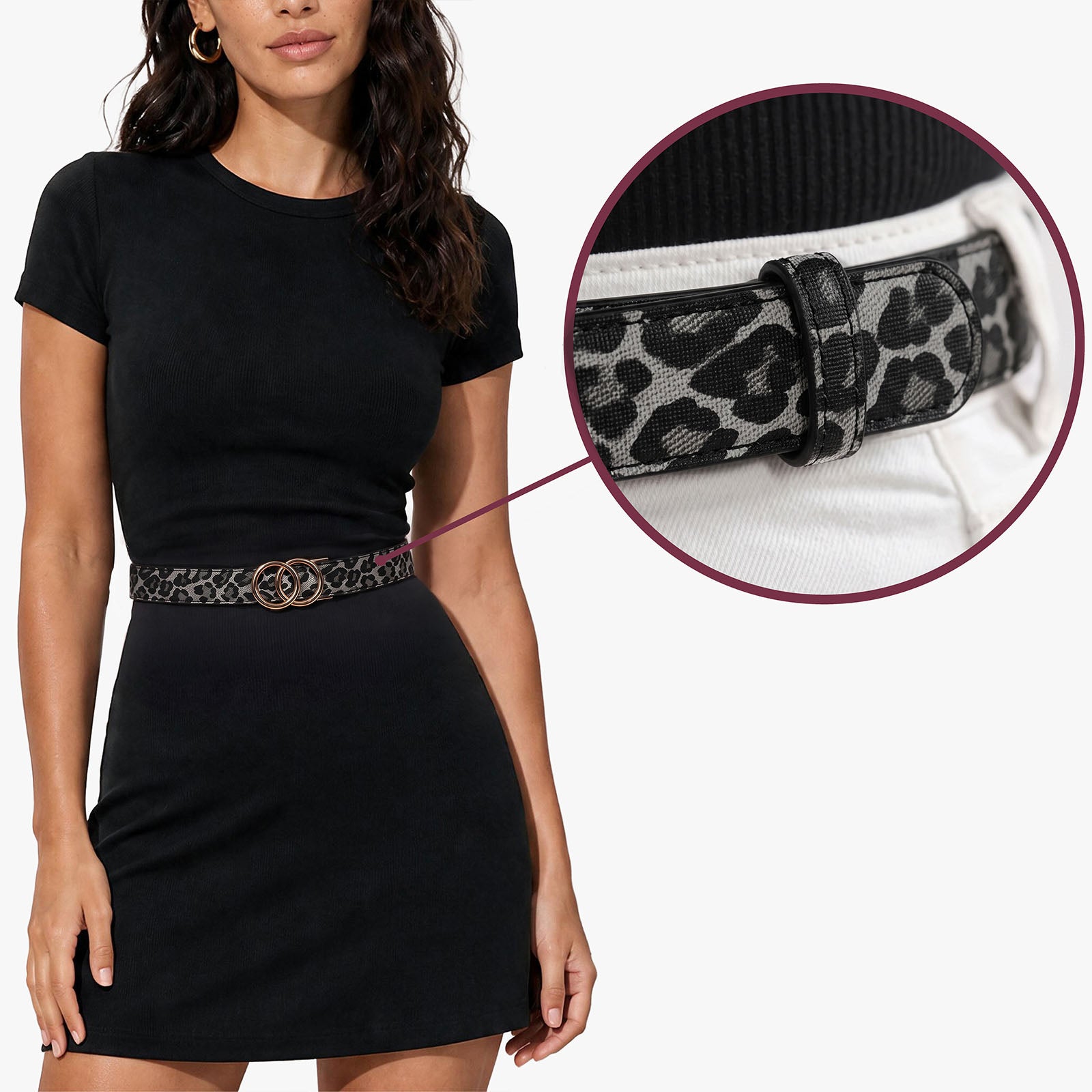 Modern Belt - Leopard Black
