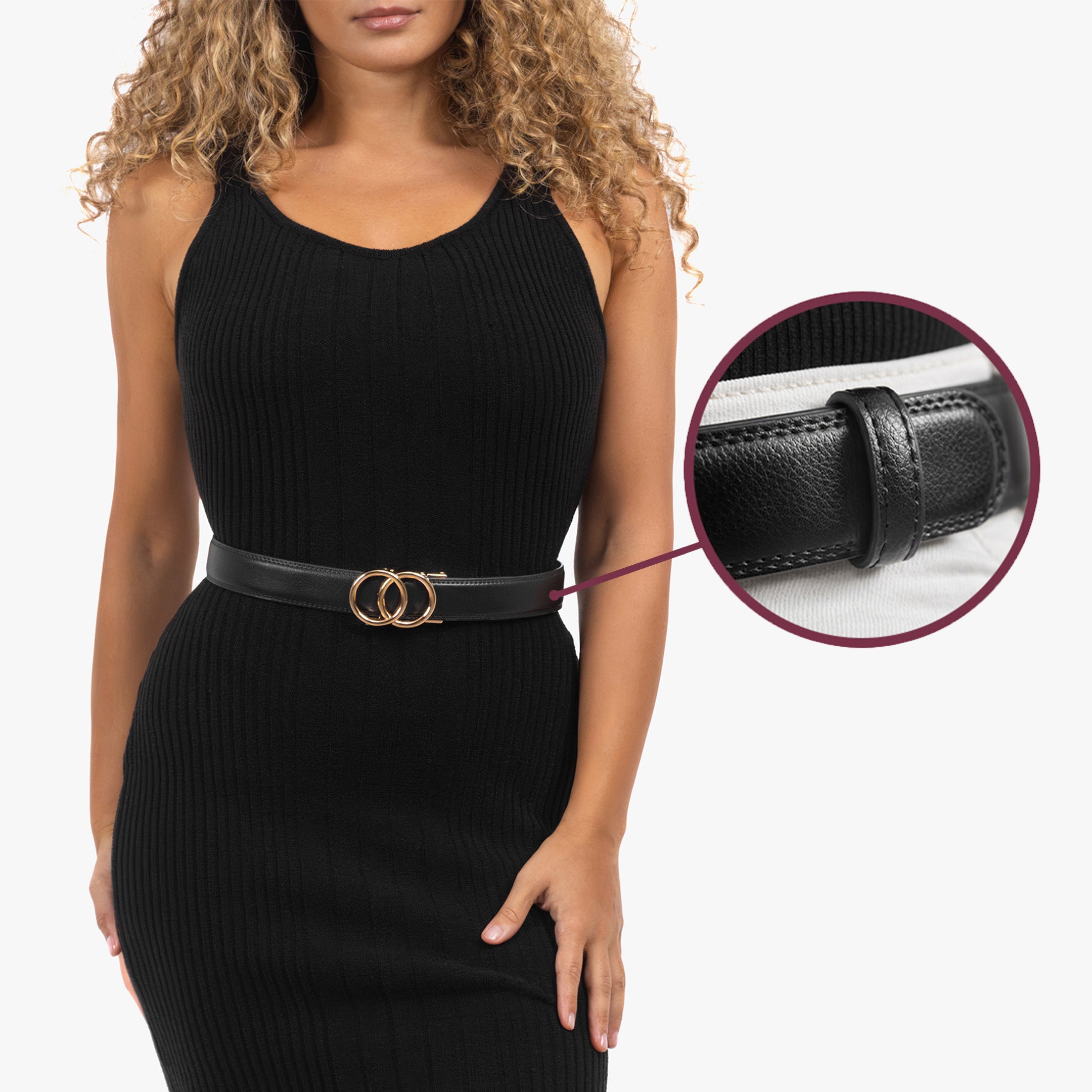 Modern Belt - Noir (vegan)