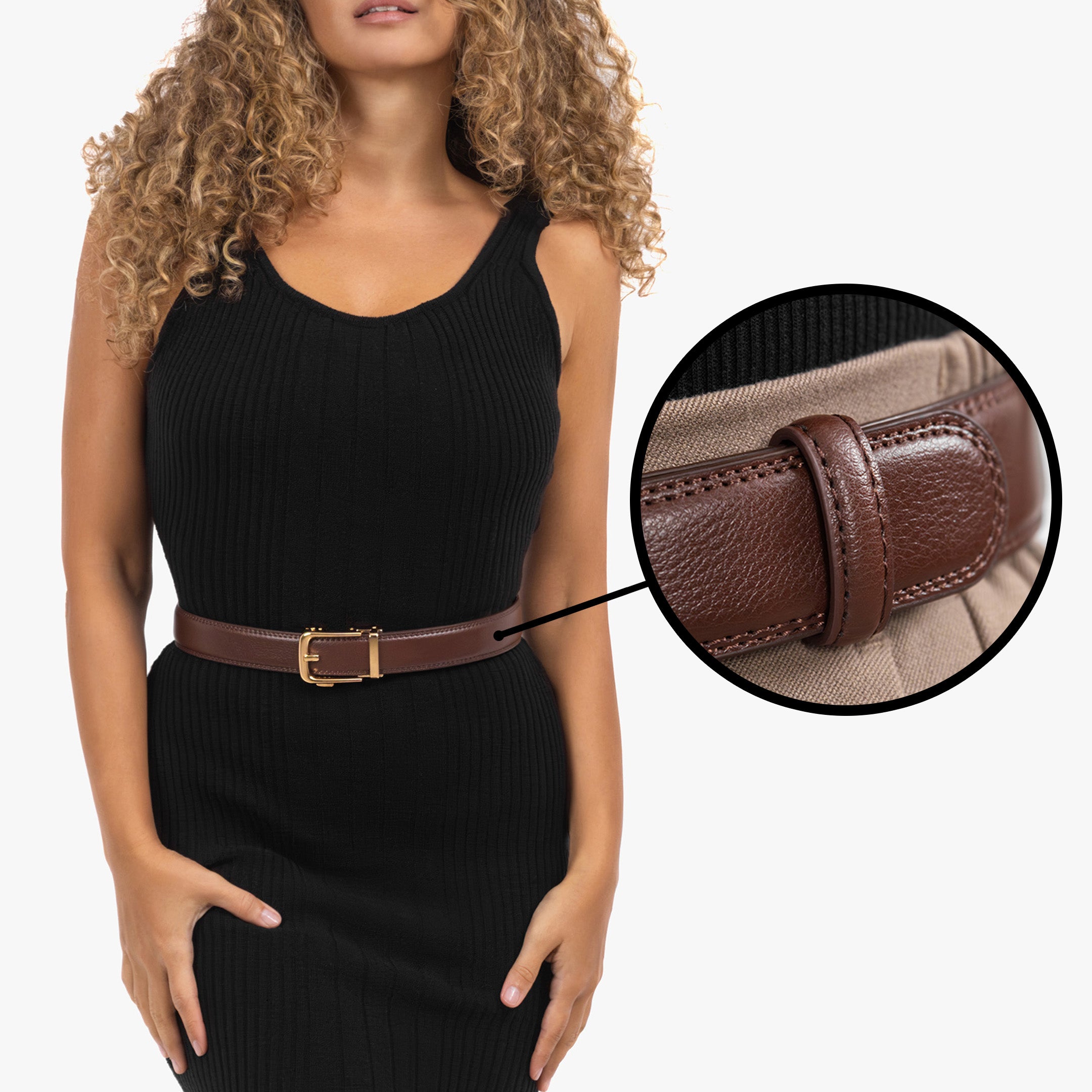 Classic Belt - Marron (vegan)