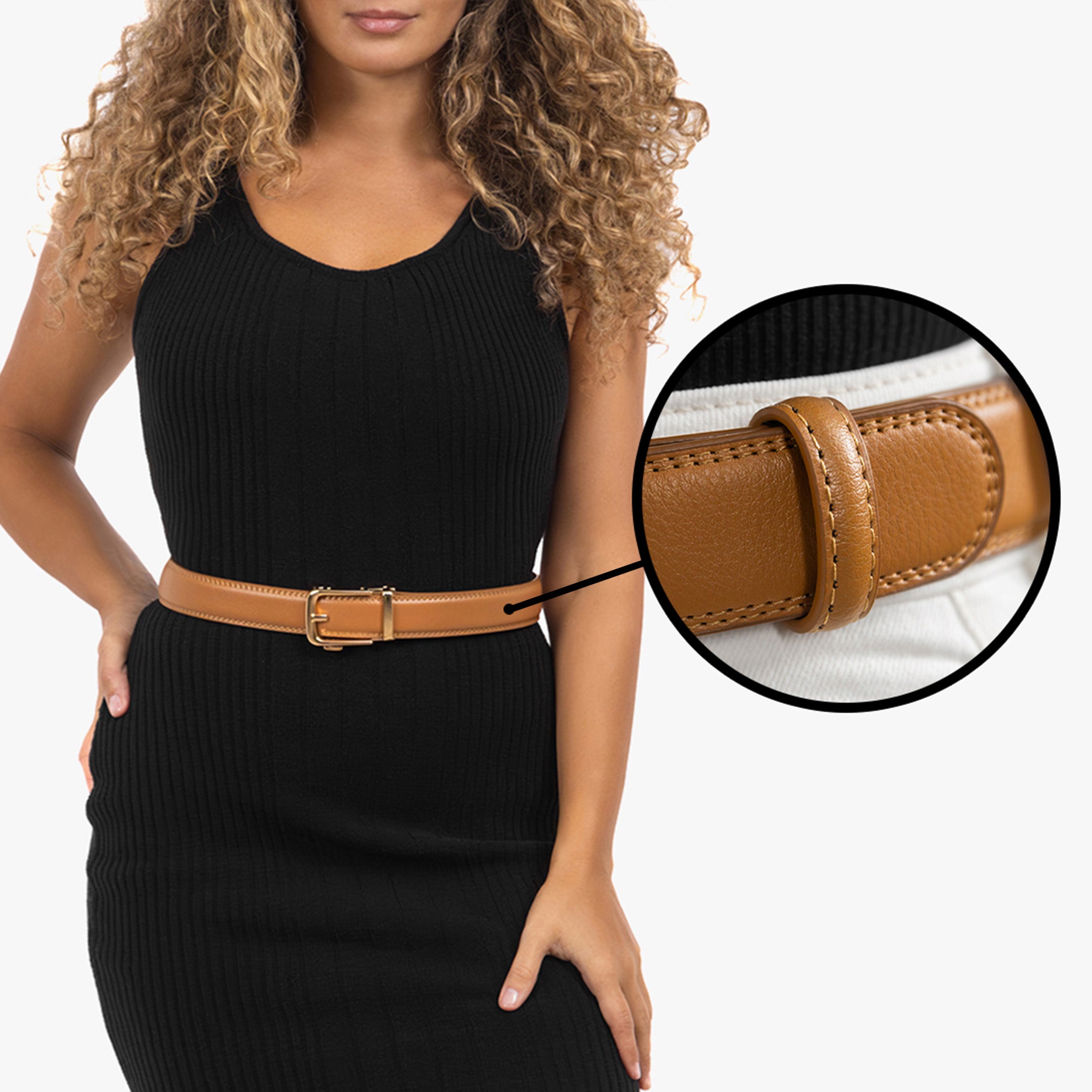 Classic Belt - Cognac (vegan)