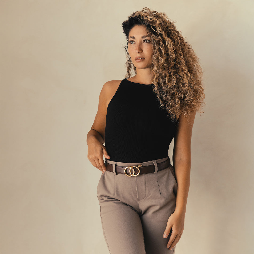 Modern Belt - Marron (vegan)