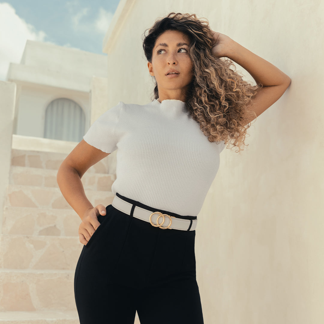 Modern Belt - Blanc (vegan)