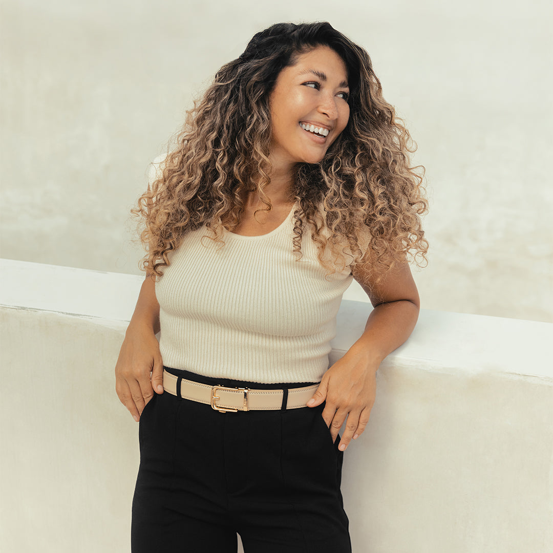 Classic Belt – Beige (vegan)
