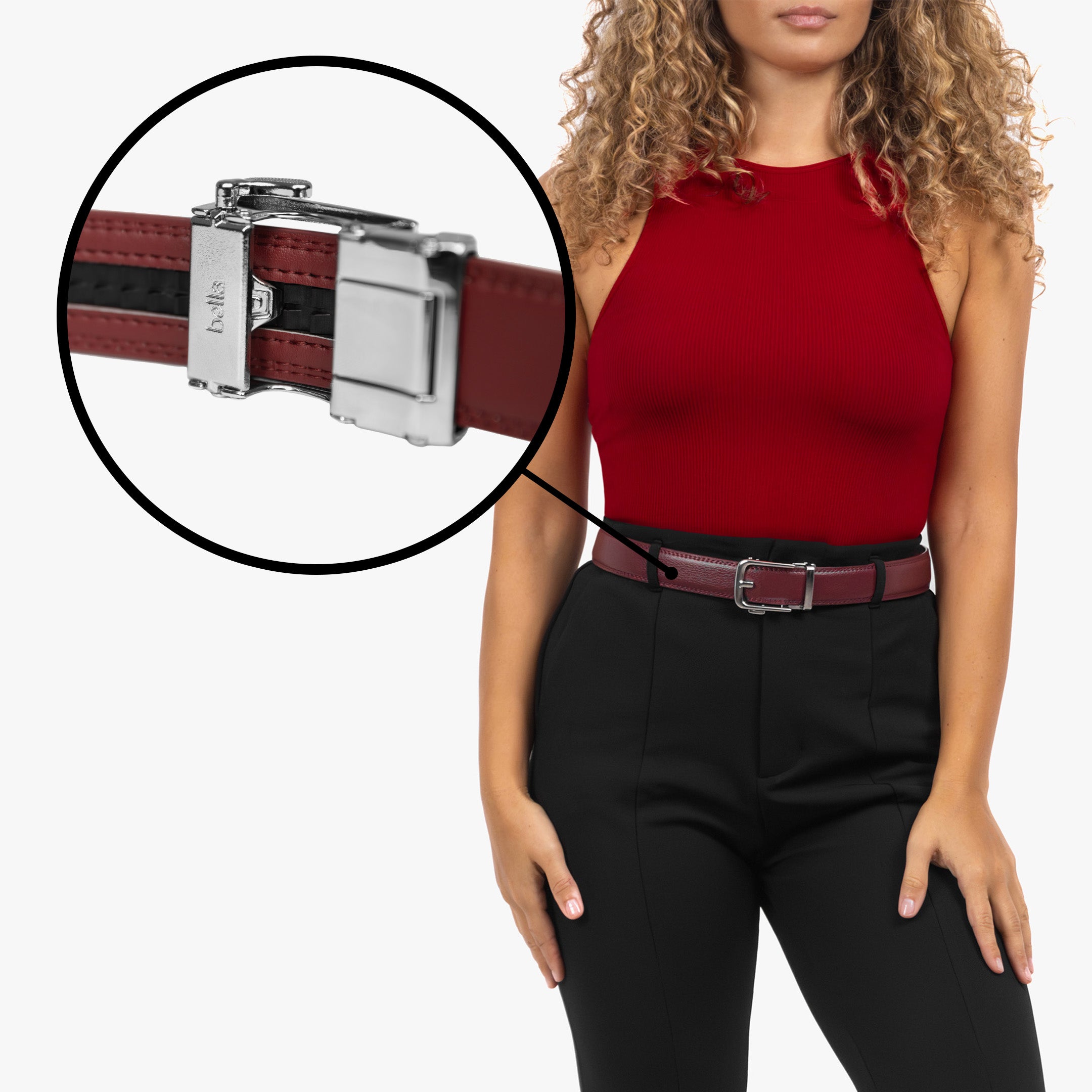 Classic Belt - Bordeaux (vegan)