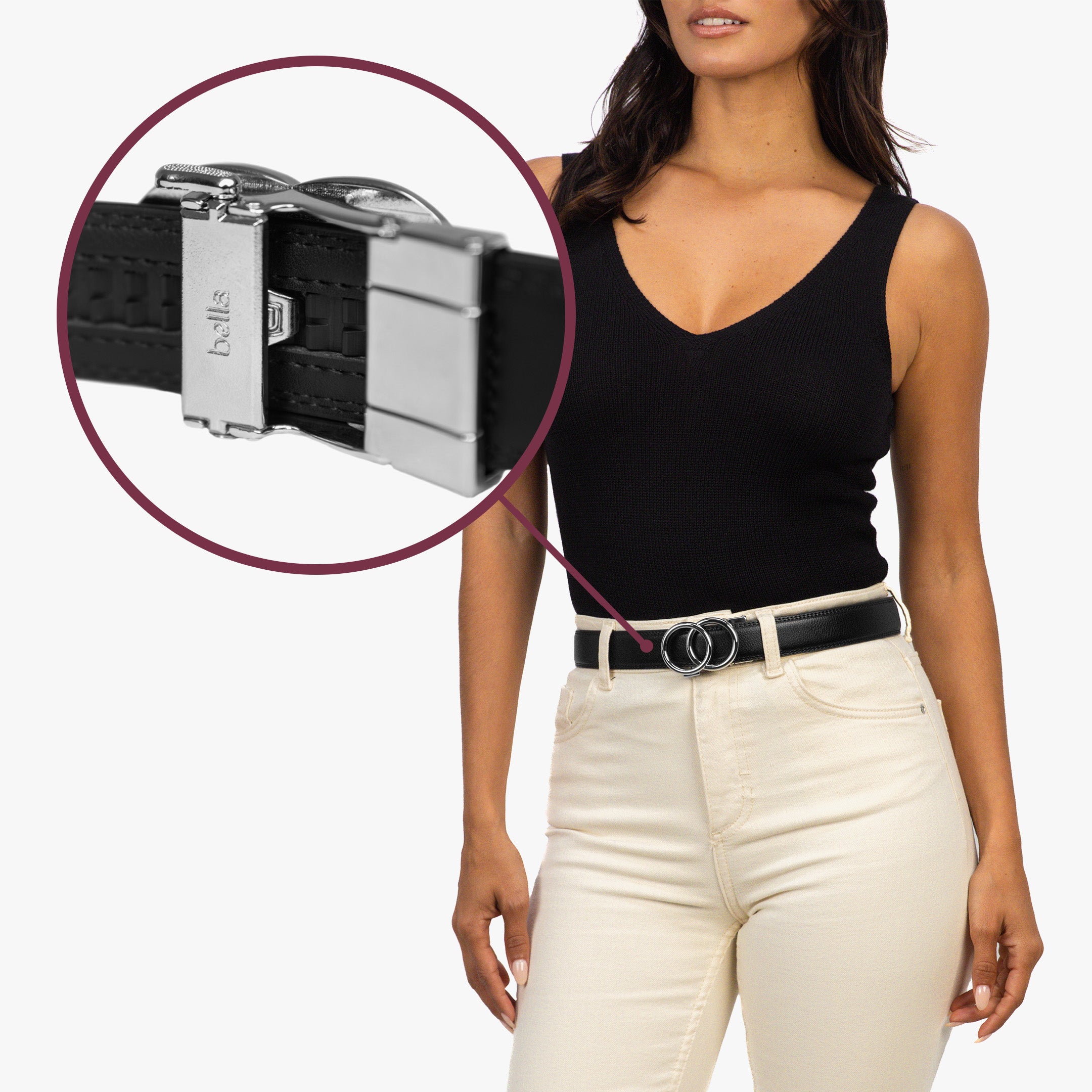 Modern Belt - Noir (vegan)