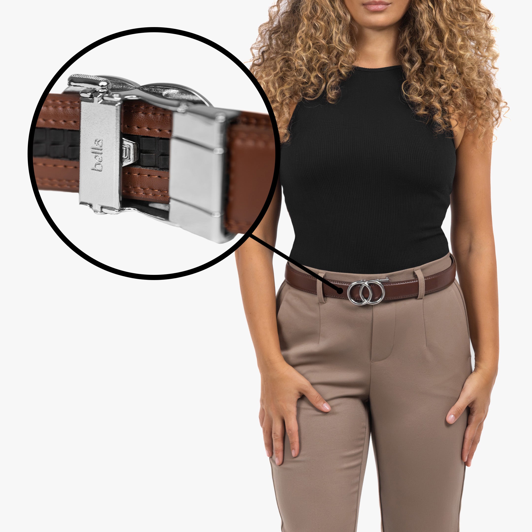 Modern Belt - Marron (vegan)