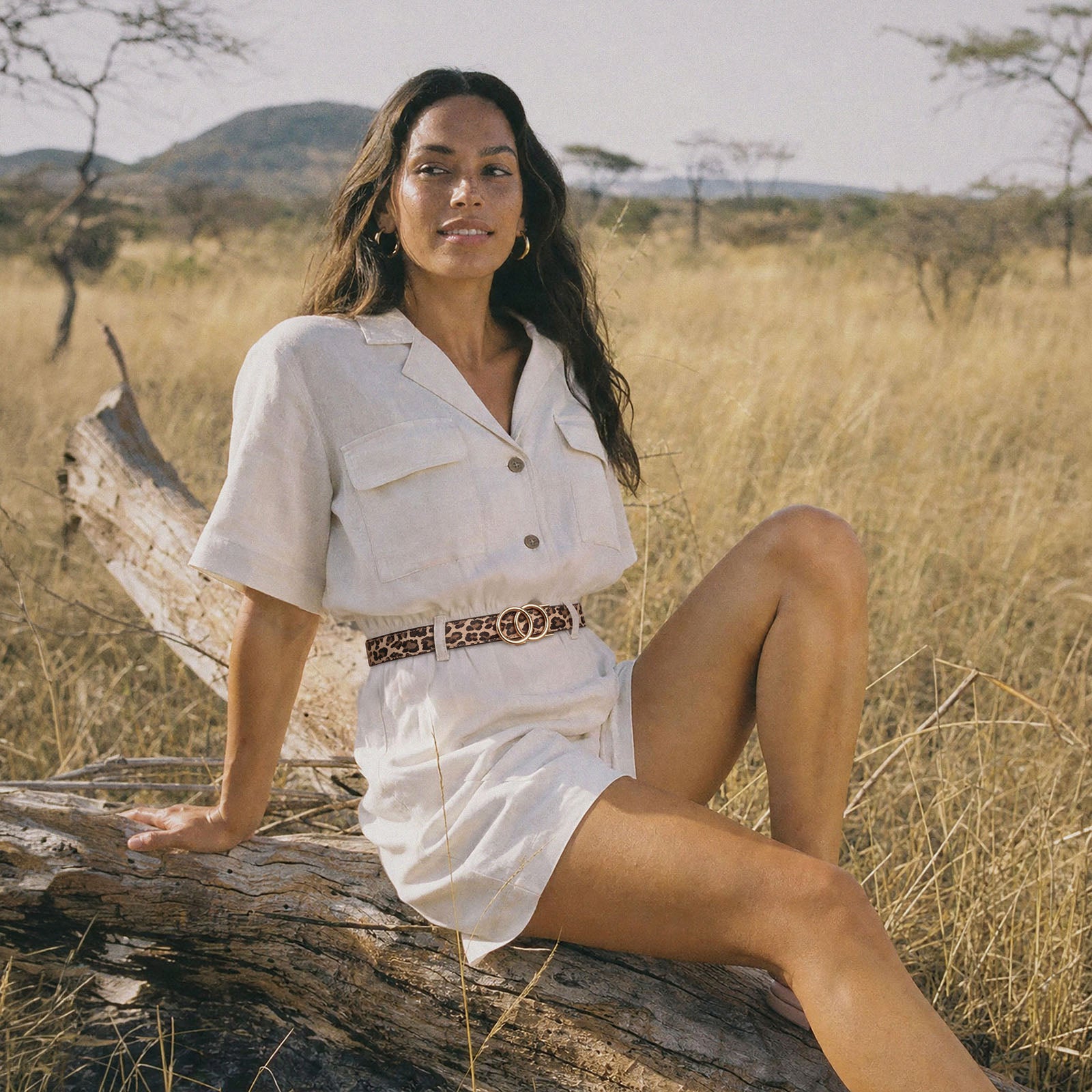 Modern Belt - Leopard Beige