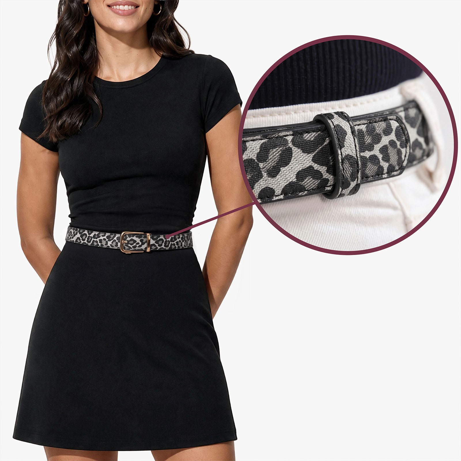 Classic Belt - Leopard White
