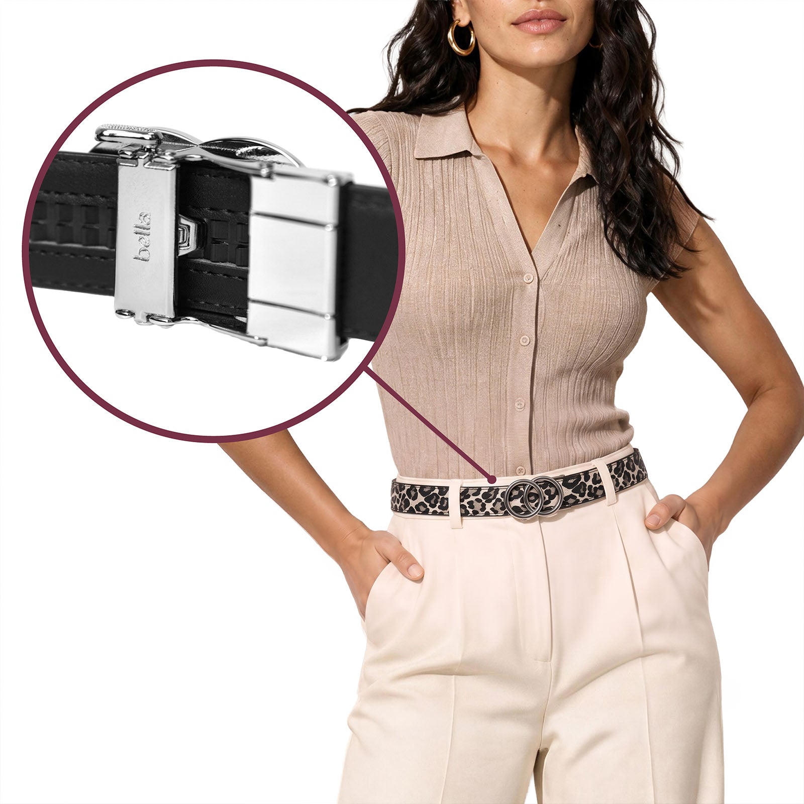 Modern Belt - Leopard White